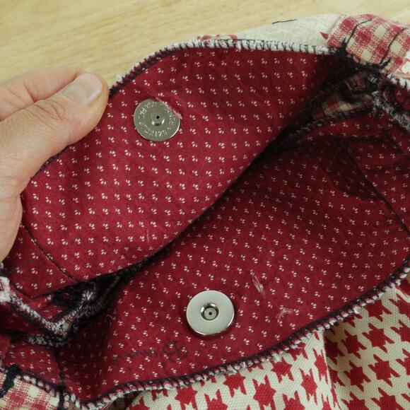 Handmade Fabric Handbag Satchel Pouch Cottagecore Renaissance Faire Prairie - Picture 9 of 11